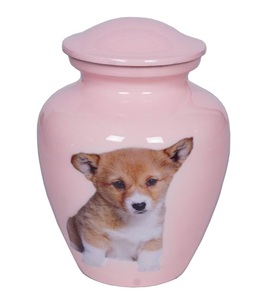 Urne de crémation classique en métal pour animaux de compagnie - Product Image 5