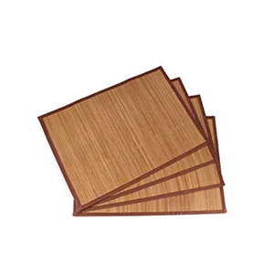 High Quality Modern Eco-Friendly Bamboo Rectangular Woven <b>Placemat</b> Handmade Non-Slip Anti-Hot - Product Image 1