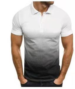 T-shirt polo vierge respirant en coton de haute qualité et à la mode, polos unis doux, polos avec logo personnalisé, nouvel arrivage - Product Image 6