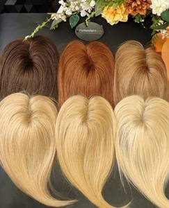 Venta caliente 2025 Topper Handtied 100% Cabello humano crudo Cutícula completa Alta calidad Virgen Recto Yaki Extensiones de cabello Accesorios - Product Image 2