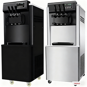 Macchina Commerciale per Gelato <span class=keywords><strong>Soft</strong></span> 220v/110v, Gelatiera a 3 Gusti, Macchina per la Produzione di Gelato <span class=keywords><strong>Soft</strong></span> - Product Image 2