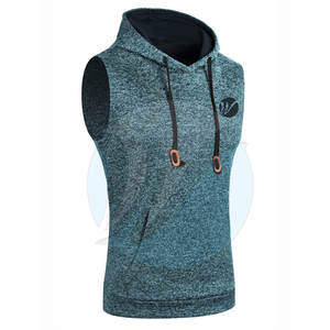 Latest Design High Quality Casual Spring <b>Sleeveless</b> Gym <b>Hoodies</b> Breathable Fleece Eco-Friendly - Product Image 4
