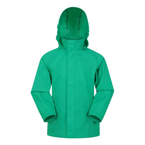 Veste coupe-vent personnalisée à capuche et col montant en toile imperméable pour hommes et femmes Veste de pluie d'hiver zippée - Product Image 1