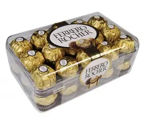 Ferrero Rocher, 12 Count, Premium-Gourmet-Milch-Schokolade Haselnuss/Ferrero Rocher Premium-Dunkel-Schokolade Haselnuss-Bar