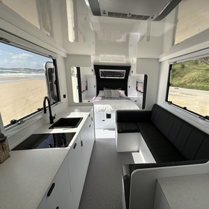 Vente en gros de caravanes hybrides tout-terrain de style Bruder ADX-21, camping-car d'expédition 4x4, remorque de voyage tout-terrain robuste - Product Image 6
