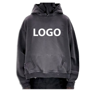Sudadera con Capucha de Invierno Extra Grande de Felpa Francesa Gruesa con Logotipo Personalizado Bordado, Ropa de Calle de Moda de Alta Calidad al por Mayor - Product Image 2