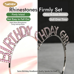 Diadema <span class=keywords><strong>de</strong></span> Diamantes <span class=keywords><strong>de</strong></span> Imitación para Cumpleaños YACHEN, Tiara Brillante <span class=keywords><strong>de</strong></span> Cristal, Corona para Fiesta, Accesorio para el Cabello, Venta al por Mayor para Fiestas <span class=keywords><strong>de</strong></span> Cumpleaños <span class=keywords><strong>de</strong></span> Niñas - Product Image 3