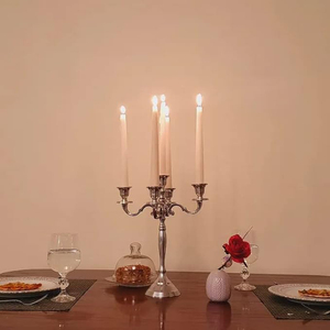 Candélabre moderne de luxe en métal à 3 bras décoration de centre de table pour dîner de mariage décoration de maison bougeoir d'éclairage - Product Image 6