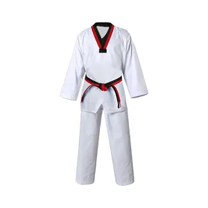 Stilvolle Farbe neue Mode Großhandel Übergroße beste Qualität machen Sie Ihr eigenes Logo für Taekwondo Uniform