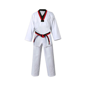 Uniforme de Taekwondo unisexe surdimensionné de haute qualité polyester/coton unisexe personnalisé couleur élégante personnalisée nouvelle mode - Product Image 1