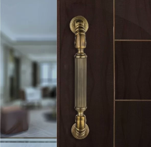 Poignée de porte en laiton quincaillerie hexagone tire porte d'armoire poignées en cuivre accessoires de cuisine quincaillerie de meubles - Product Image 6