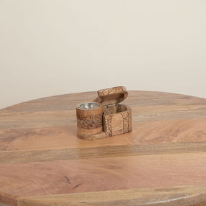 Faizacraft-Juego de quemador de incienso Bakhoor impreso con esmalte de madera ecológico que aporta una fragancia única a tu casa - Product Image 3