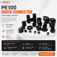 Adaptateurs à bride HDPE 6 pouces PN16, raccords électrofusion réducteurs, coudes en T, PE100 125mm SDR11 PN16, joint de tuyau d'eau en plastique