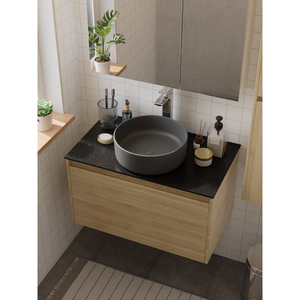 HERA Ceramic Basin <b>Slate</b> Grey 9514B-M105 - Product Image 1