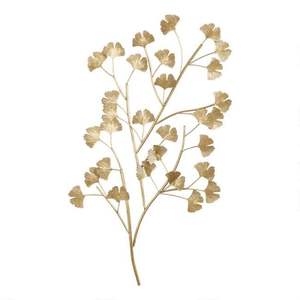 Branch Wall <b>Decor</b> Elegant Gold Metal Wall Hanging for Home Office Interior Modern <b>Decorative</b> Wall Art Luxury Ginkgo Leaf Design - Product Image 1
