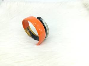 Statement Buffalo Horn Cuff Link Bangle <b>Bracelet</b> Bold Jewelry Natural Horn Buffalo Cuff Link Bangle <b>Bracelet</b> Premium Finish - Product Image 5