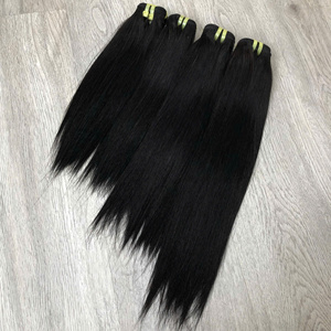 LINU Cabello Humano Vietnamita Virgen Verde Oscuro para Lace Front, Doble Trama, Paquete U Part, 250% de Densidad, HD Transparente - Product Image 5