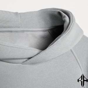 เสื้อฮู้ดแบบสวมหัวของผู้ชายใหม่ผ้าคอตตอน100% สกรีนผ้าไหมวัสดุผ้าคอตตอนคุณภาพสูงออกแบบโลโก้ได้ตามต้องการ - Product Image 6