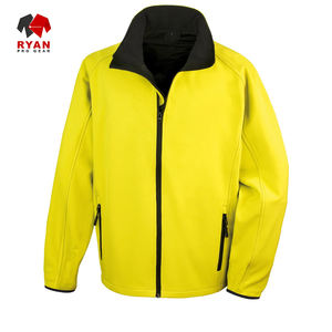 Veste Softshell Personnalisée Ryan Pro Gear pour Hommes Imperméable et Coupe-Vent Tissu Tricoté avec Fermeture Éclair Service OEM Logo Personnalisé - Product Image 1