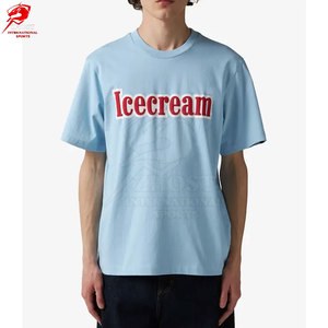 T-shirts élégants à impression puff, coton premium doux, vêtements tendance pour un style décontracté quotidien, pour adultes. - Product Image 2