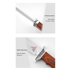 Cuchillo de Caza y Camping de Grado Industrial con Diseño Personalizado OEM/ODM, Hoja de Acero al Carbono, Mango de Madera, Garantía de 3 Años - Product Image 5