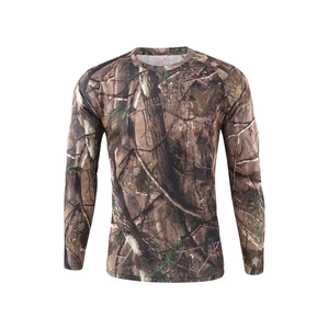 Chemises tactiques de camouflage d'extérieur à marque privée, respirantes, coupe-vent, 100% polyester, vêtements de chasse performants, service OEM, usine - Product Image 1