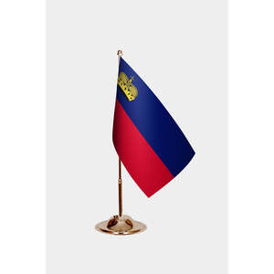 Drapeaux de bureau du Liechtenstein personnalisables, fanions à cordes, impression numérique disponible, matériaux en coton, plastique, polyester, soie, sur mesure - Product Image 2