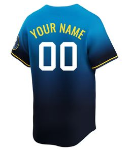 Jersey de béisbol de diseño sólido para impresión de transferencia por sublimación 240 GSM tela informal con patrón - Product Image 3