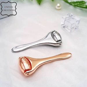 เครื่องนวดหน้าสแตนเลสลูกกลิ้งสแตนเลสสตีลสีเงินสีทองสำหรับนวดหน้าแบบสั่งทำ - Product Image 2