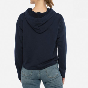 Sudadera Deportiva para Mujer, Corta, Tejida, Holgada, de Manga Larga, con Estampado Personalizado, Transpirable, Ecológica, Informal, con Capucha - Product Image 3