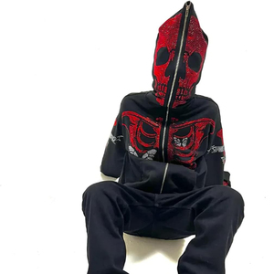 Sudadera con capucha de invierno unisex de alta calidad 100% algodón con cremallera completa, colores personalizados, logotipo y forro polar transpirable, venta al por mayor OEM - Product Image 5