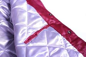 Chaqueta Universitaria de Satén Estilo Varsity, Chaqueta de Moda Universitaria, Chaqueta de Béisbol de Invierno, Chaqueta Personalizada con Logotipo Estampado - Product Image 6