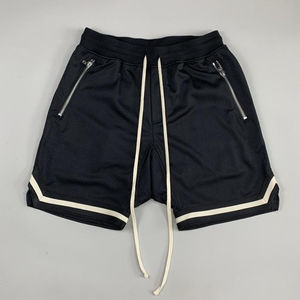 Offre Spéciale de haute qualité Design Premium Mesh Shorts confortable ceinture élastique solide High Street Style pour la natation Vintage - Product Image 4