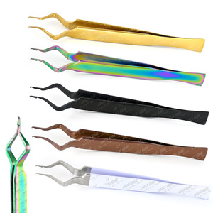 Nuevas Pinzas Especiales para Extensión de Pestañas, Pinzas de Acero Inoxidable para Aislamiento de Precisión con Punta Puntiaguda - Product Image 1