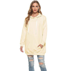Sudadera con capucha de manga larga sólida informal para mujer, Tops holgados para la temporada de invierno - Product Image 3