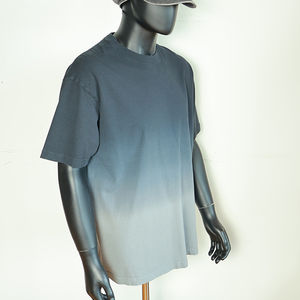 เสื้อยืดคอตตอนเนื้อหนา 100% แบบเรียบสีขาวสำหรับผู้ชาย ไซส์ใหญ่ คอเต่า สั่งทำได้ตามต้องการ ขายส่ง - Product Image 2