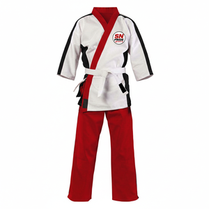 Uniforme de Karate Personalizado de Buena Calidad, Unisex, Color Personalizado, 100% Algodón, Transpirable, Ligero y Duradero para Adultos, 260g - Product Image 1