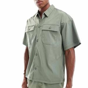 Nouveaux ensembles de shorts pour hommes, impression personnalisée, logo, été, 2 pièces, ensembles décontractés pour hommes, shorts à manches courtes, t-shirt à boutons, ensembles d'été pour hommes - Product Image 4