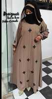 Ensemble deux pièces de style arabe musulman pour femme, nouvelle collection printemps-automne, grande taille, chemise à manches longues et pantalon, mode décontractée en polyester
