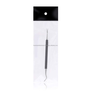 Empujador y Removedor de Cutículas de Acero Inoxidable Reutilizable de Doble Punta, Color Negro, para Eliminar Piel Muerta, Herramientas de Limpieza de Uñas - Product Image 1