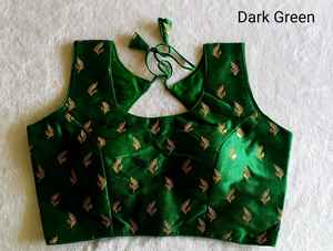 Blusa de seda para mujer, elegante, muy cómoda, ropa de la India, estilo étnico, informal, para fiesta - Product Image 4