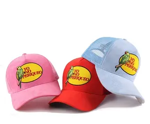 مخصص مطرزة التصحيح زين قبعات سائقي الشاحنات 5 لوحة الوردي شبكة الحيوان القبعات سائقي الشاحنات