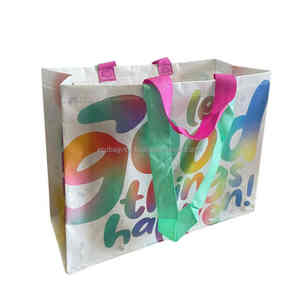 กระเป๋าช้อปปิ้ง RPET แบบมีที่จับยาวเป็นมิตรต่อสิ่งแวดล้อมใช้ซ้ำได้ - Product Image 6