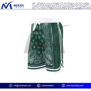 Pantalones Cortos Deportivos Personalizados para Hombre, de Malla Verde, para Correr al Aire Libre, de Secado Rápido, Transpirables, Ligeros, con Patrón Sólido, de Poliéster/Algodón - Product Image 5