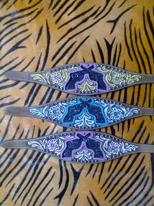 Best Quality DD Leather Horse Halter Accessories New Fancy <b>Bling</b> Bronc Style Western Saddle High Quality Head Collar - Product Image 5