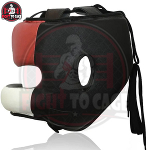 Protège-tête de boxe intégral en cuir PU, anti-collision, léger, haute protection, confortable, avec une grande ouverture buccale pour la boxe - Product Image 2
