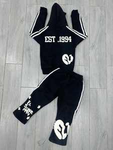Ensembles de sweats à capuche de haute qualité personnalisés, lavage à l'acide, épais, délavé, broderie de patch, survêtement streetwear, ensembles 2 pièces, sweats à capuche pour hommes - Product Image 4
