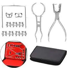 Juego de Pinzas de Goma para Dientes de Acero Inoxidable, Reutilizables, Manuales, para Procedimientos de Endodoncia, Kit de Aislamiento Quirúrgico - Product Image 6