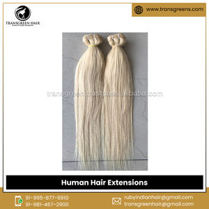 Extensions de faisceaux de cheveux humains droits n ° 100% de couleur indienne vierge non traitée 60/613 à un prix de marché fiable - Product Image 3