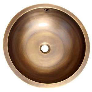 יוקרה עתיק מברשת כלי ברונזה כלי כיור עם overflow חור כפול שכבה מעצב מעצב משטח משטח כביסה לאלגנטיות - Product Image 4